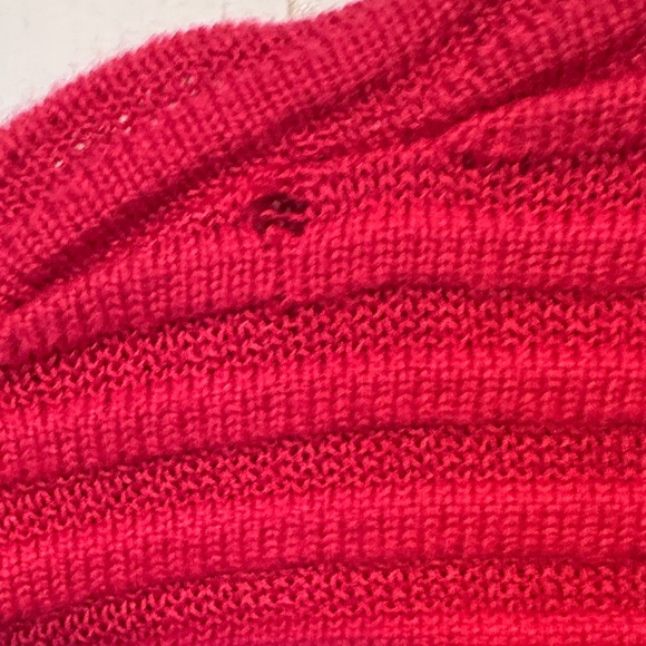 Talbots Bold Magenta Ribbed Cardigan - Picture 4 of 7